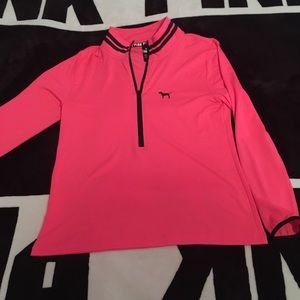 PINK Ultimate Deep-zip long sleeve shirt